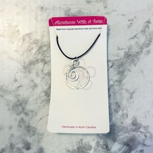 NWT Aluminum With A Twist Recycled Wire and Race Car Necklace Chrysler Museum